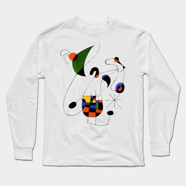 Modernism Art School in the style of Miro Long Sleeve T-Shirt by Closeddoor